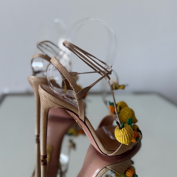 New Aquazzura Citrus Punch Sandals 105mm 35 $1,150 - Picture 8 of 13